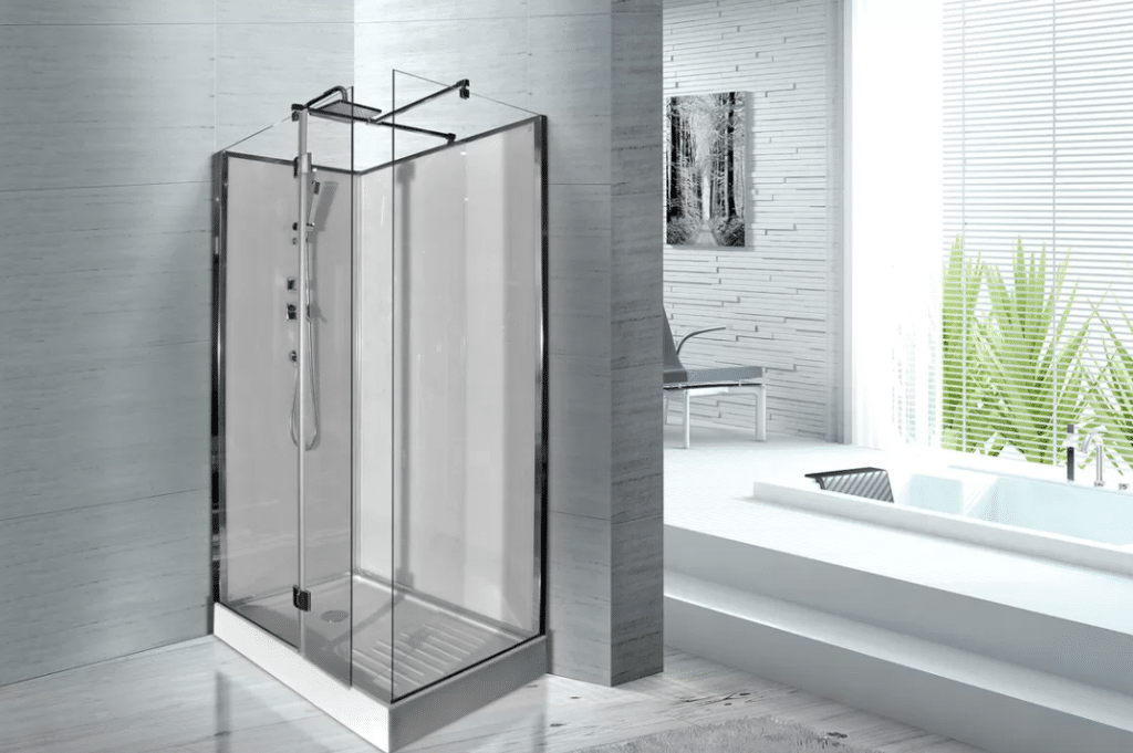 rectangular shower cabin